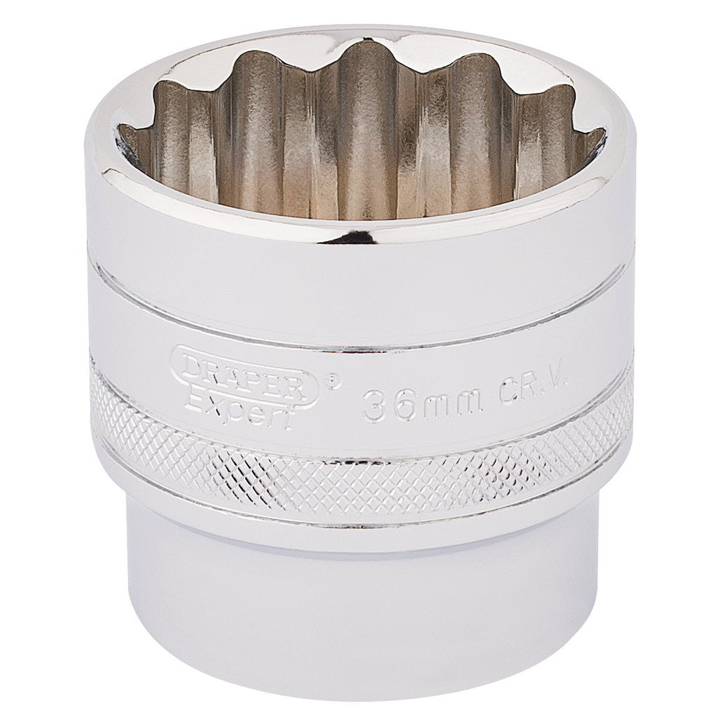 Draper Expert HI-TORQ® 12 Point Socket, 1/2" Sq. Dr., 36mm  33594
