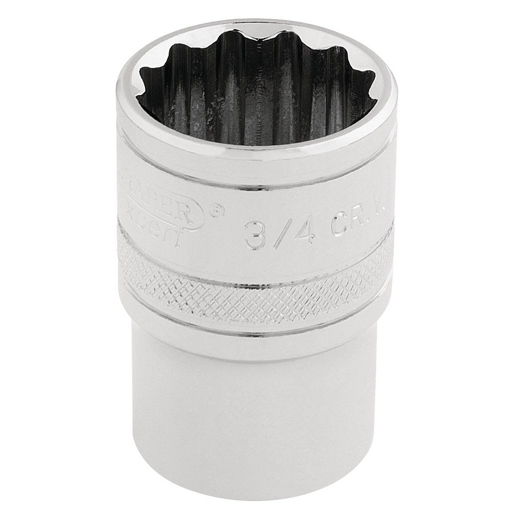 Draper Expert HI-TORQ® 12 Point Socket, 1/2" Sq. Dr., 3/4"  33660
