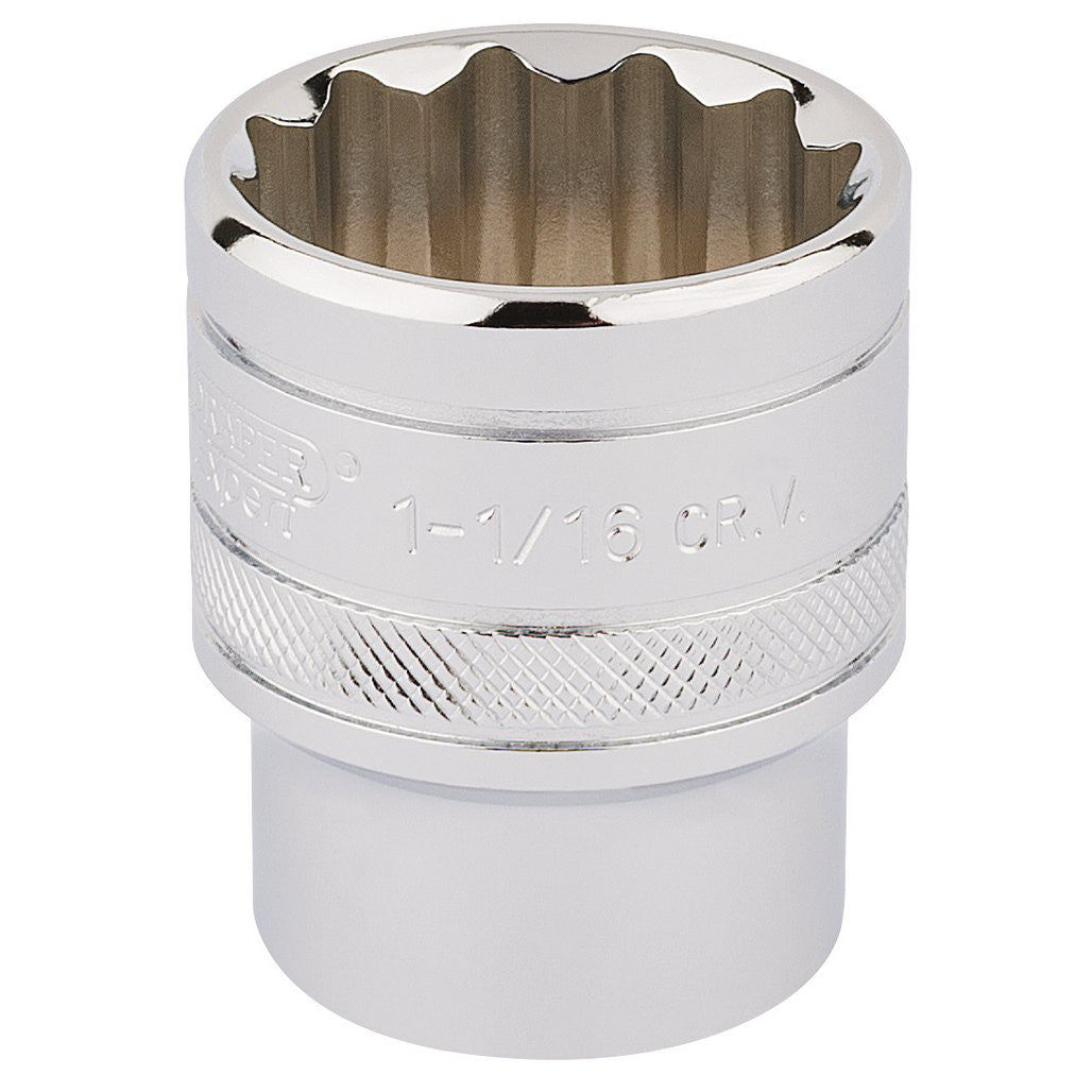 Draper Expert HI-TORQ® 12 Point Socket, 1/2" Sq. Dr., 1 1/16"  33726