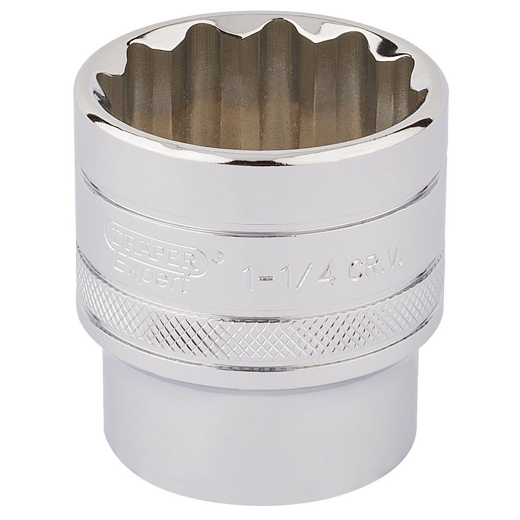 Draper Expert HI-TORQ® 12 Point Socket, 1/2" Sq. Dr., 1 1/4"  33729