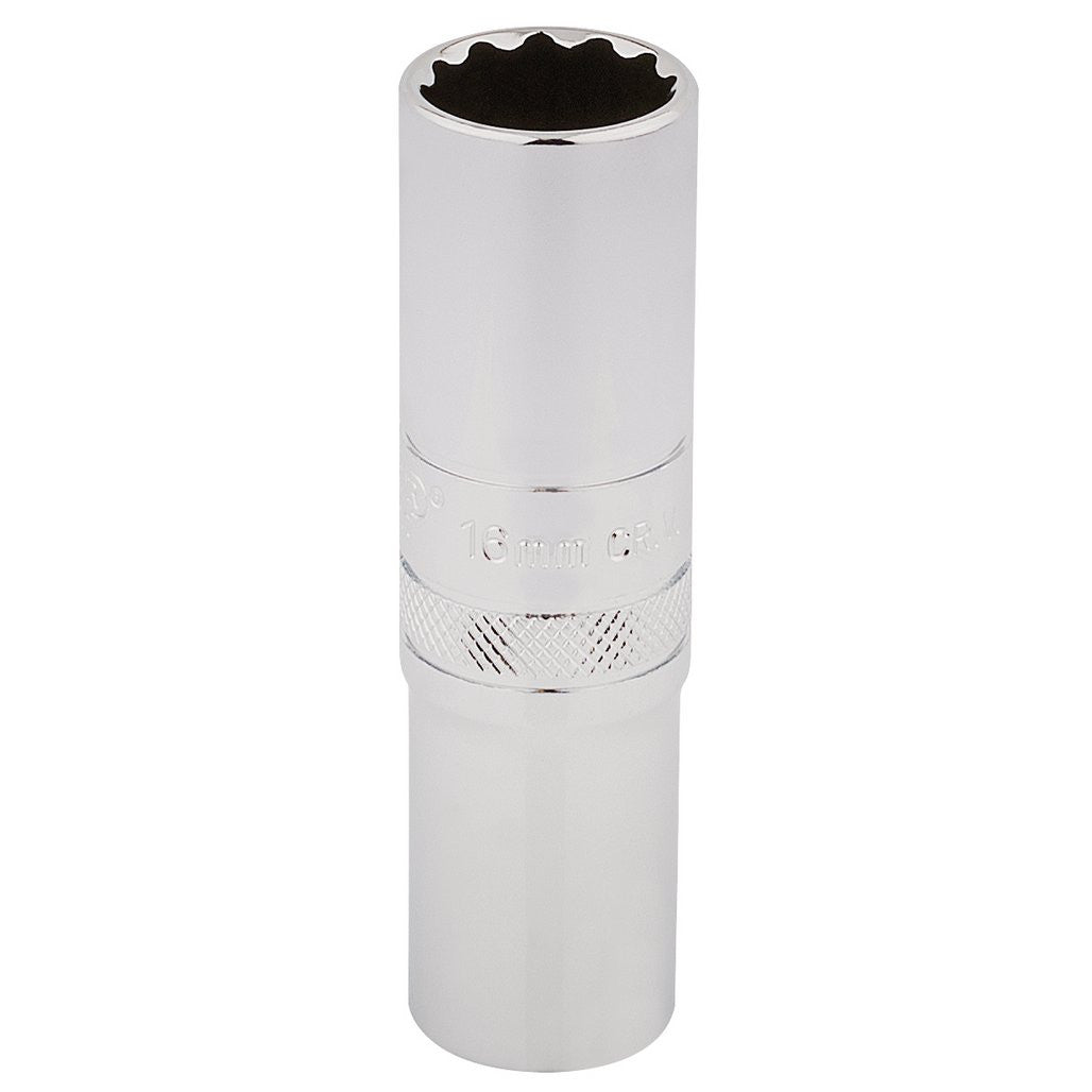 Draper Expert HI-TORQ® 12 Point Deep Socket, 1/2" Sq. Dr., 16mm  33734