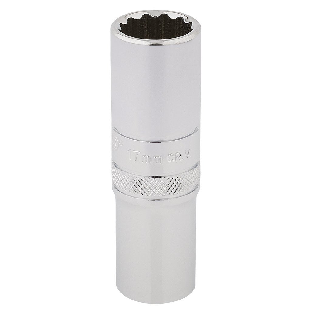 Draper Expert HI-TORQ® 12 Point Deep Socket, 1/2" Sq. Dr., 17mm  33735