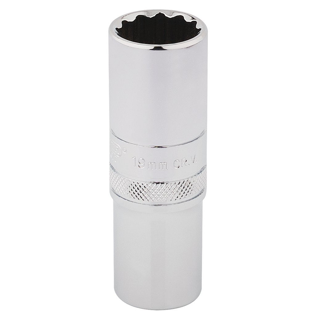Draper Expert HI-TORQ® 12 Point Deep Socket, 1/2" Sq. Dr., 19mm  33772