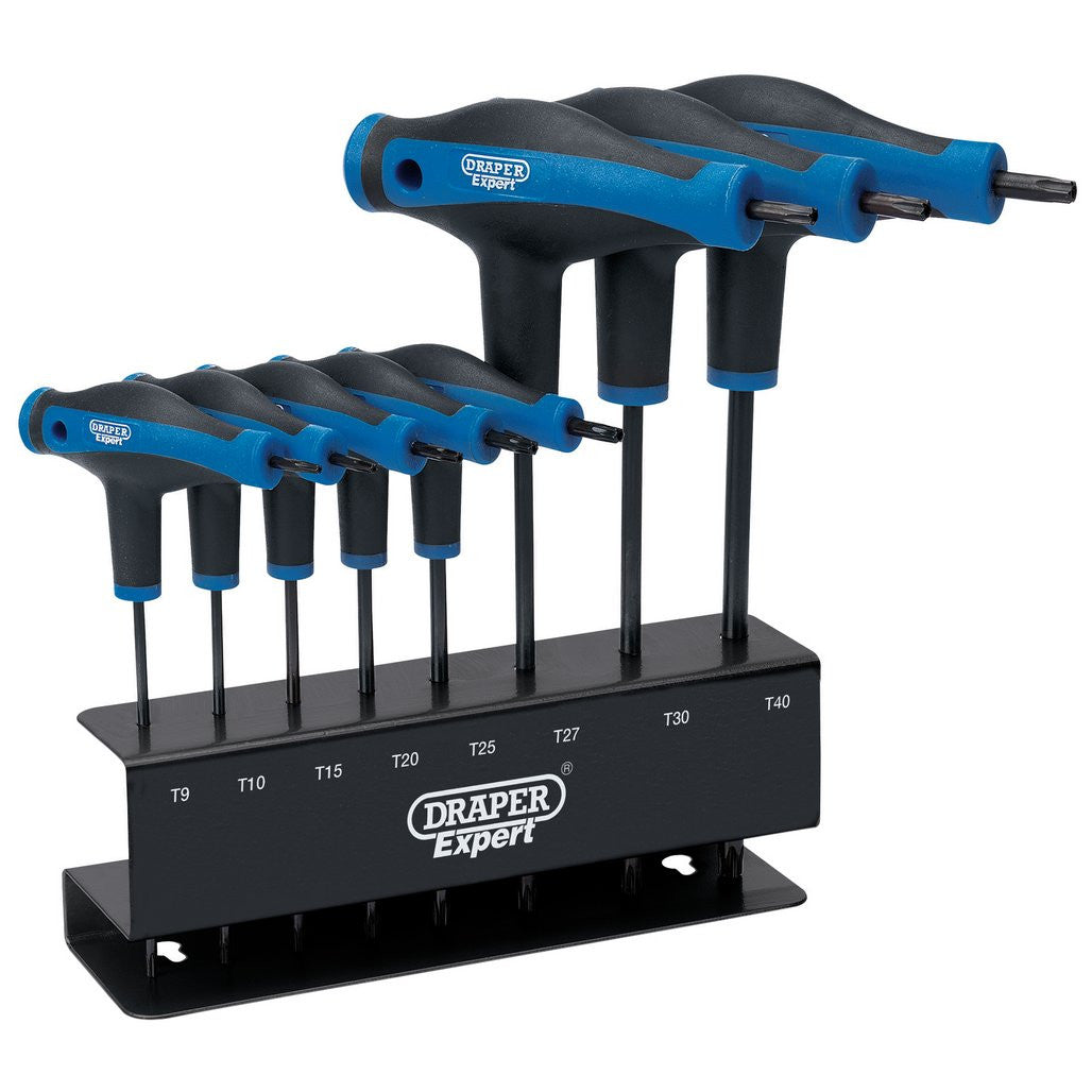 Draper Expert TX-STAR® Soft Grip Metric T-Handle Key Set (8 Piece)  33872