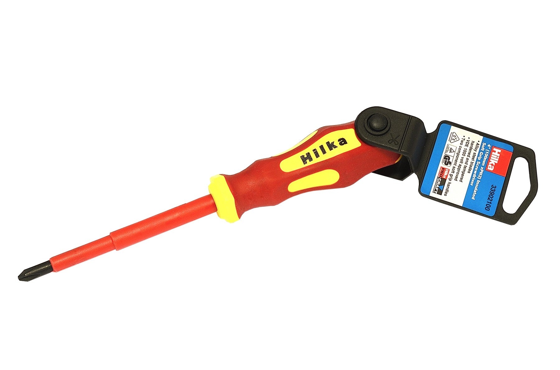 Hilka 100mm PH2 VDE Screwdriver Insulated 33902100