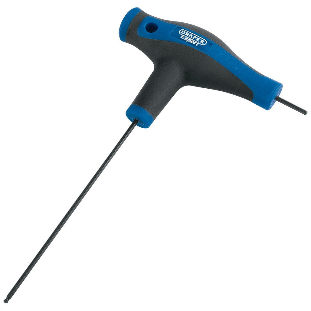 Draper Expert Soft Grip 'T' Handle Hexagon and Ball End Key, 2mm  33906