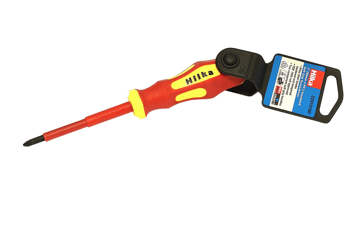 Hilka 80mm PZ1 VDE Screwdriver Insulated 33910180