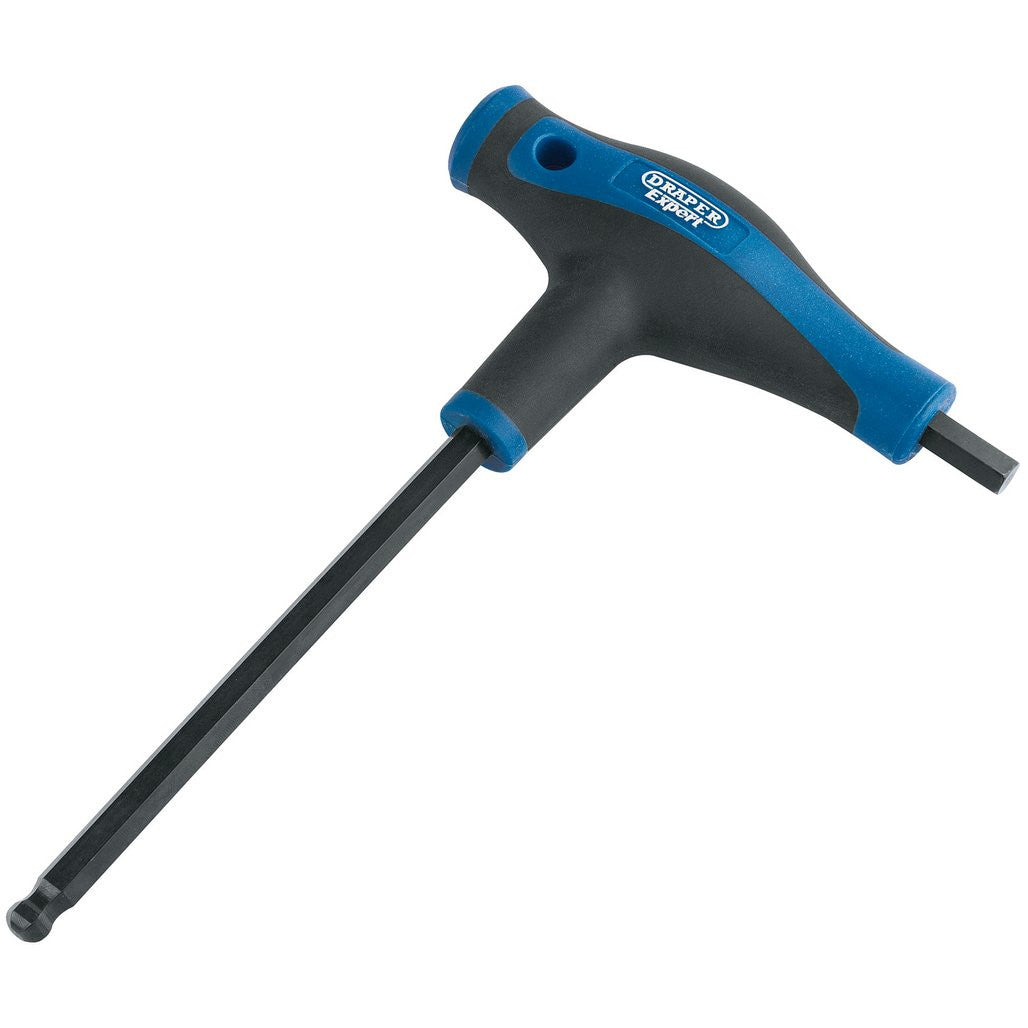 Draper Expert Soft Grip 'T' Handle Hexagon and Ball End Key, 8mm  33912