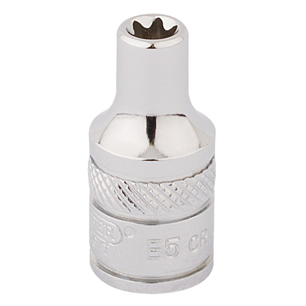 Draper Expert TX-STAR® Socket, 1/4" Sq. Dr., E5  34052