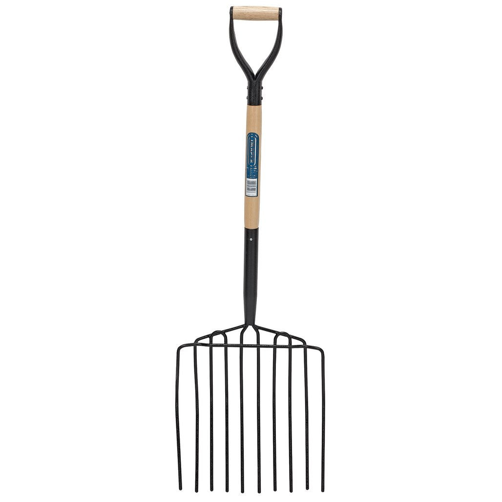 Draper 10 Prong Potato Fork with Wood Shaft and MYD Handle  34227