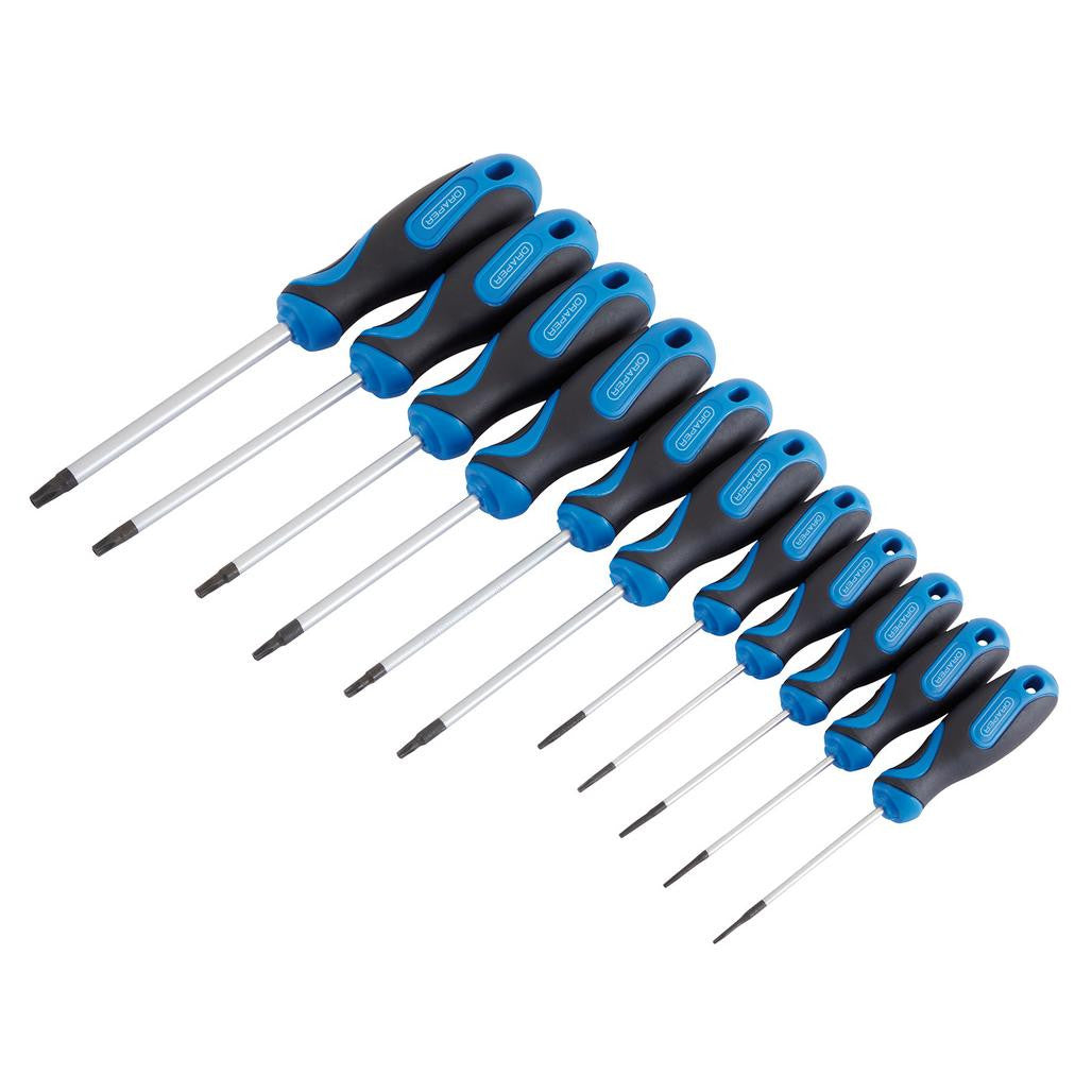 Draper TX-STAR® and TX-STAR® Security Soft Grip Screwdriver Set (11 Piece)  34253