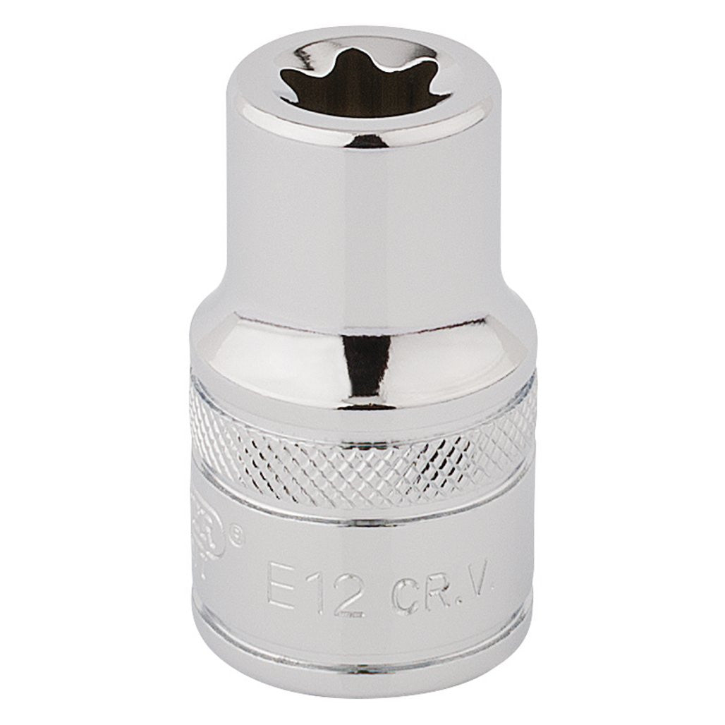 Draper Expert TX-STAR® Socket, 1/2" Sq. Dr., E12  34274