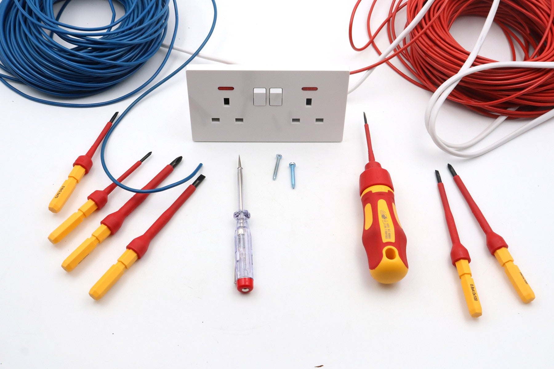 Hilka 9 pce VDE Quick Blade Electricians Screwdriver Set 34489009