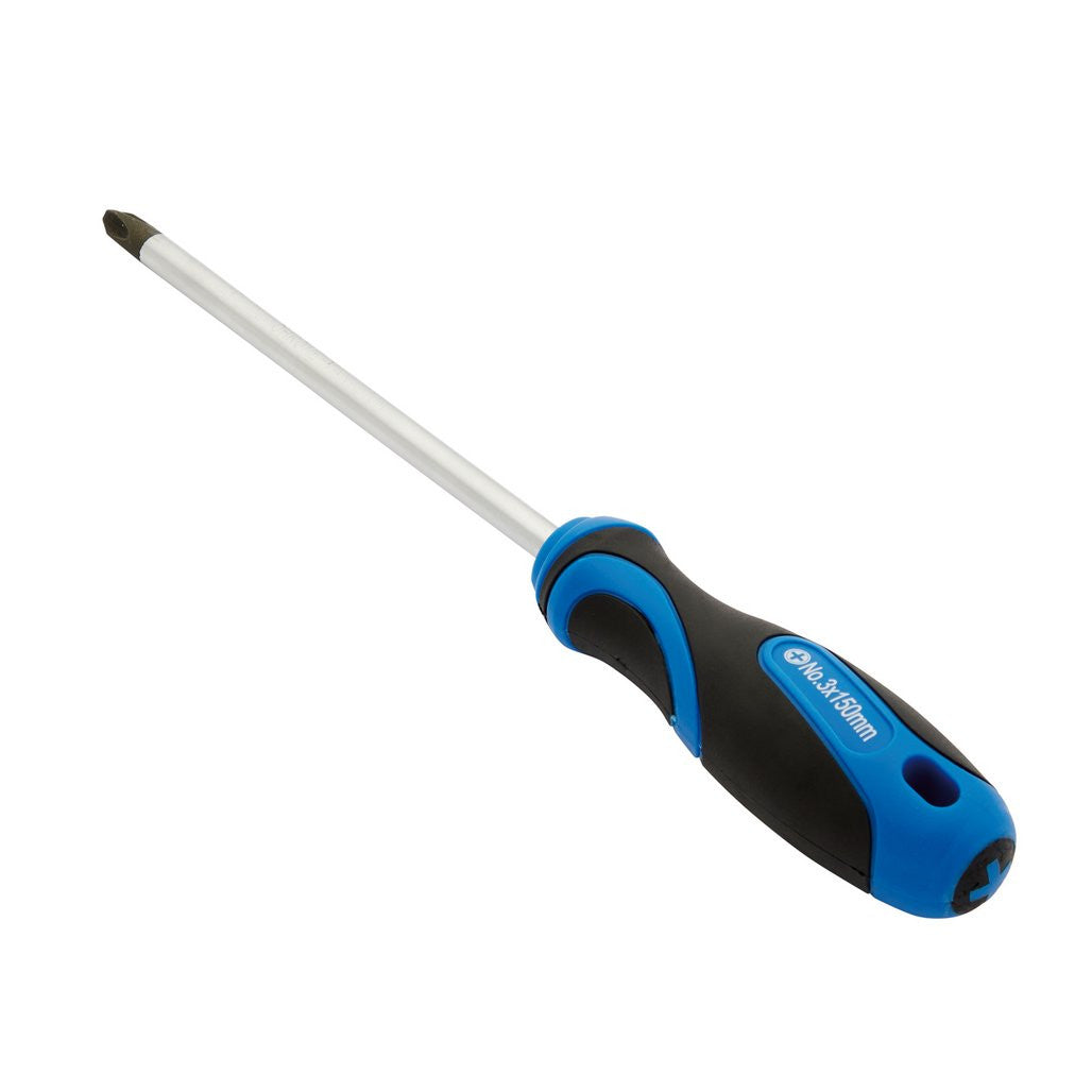 Draper Soft Grip Cross Slot Screwdriver, No.3 x 150mm  34552