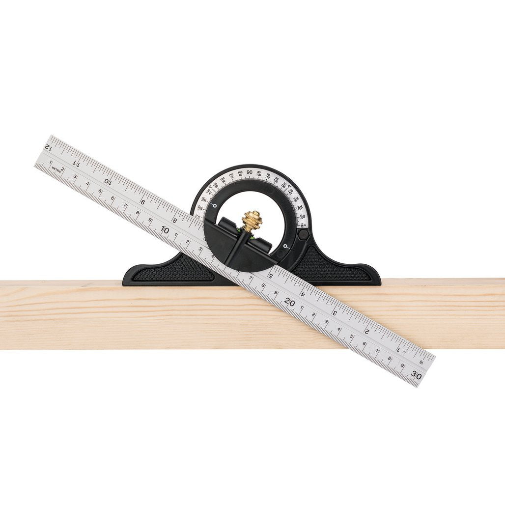Draper Combination Square with Centre Head and Protractor, 300mm  34704