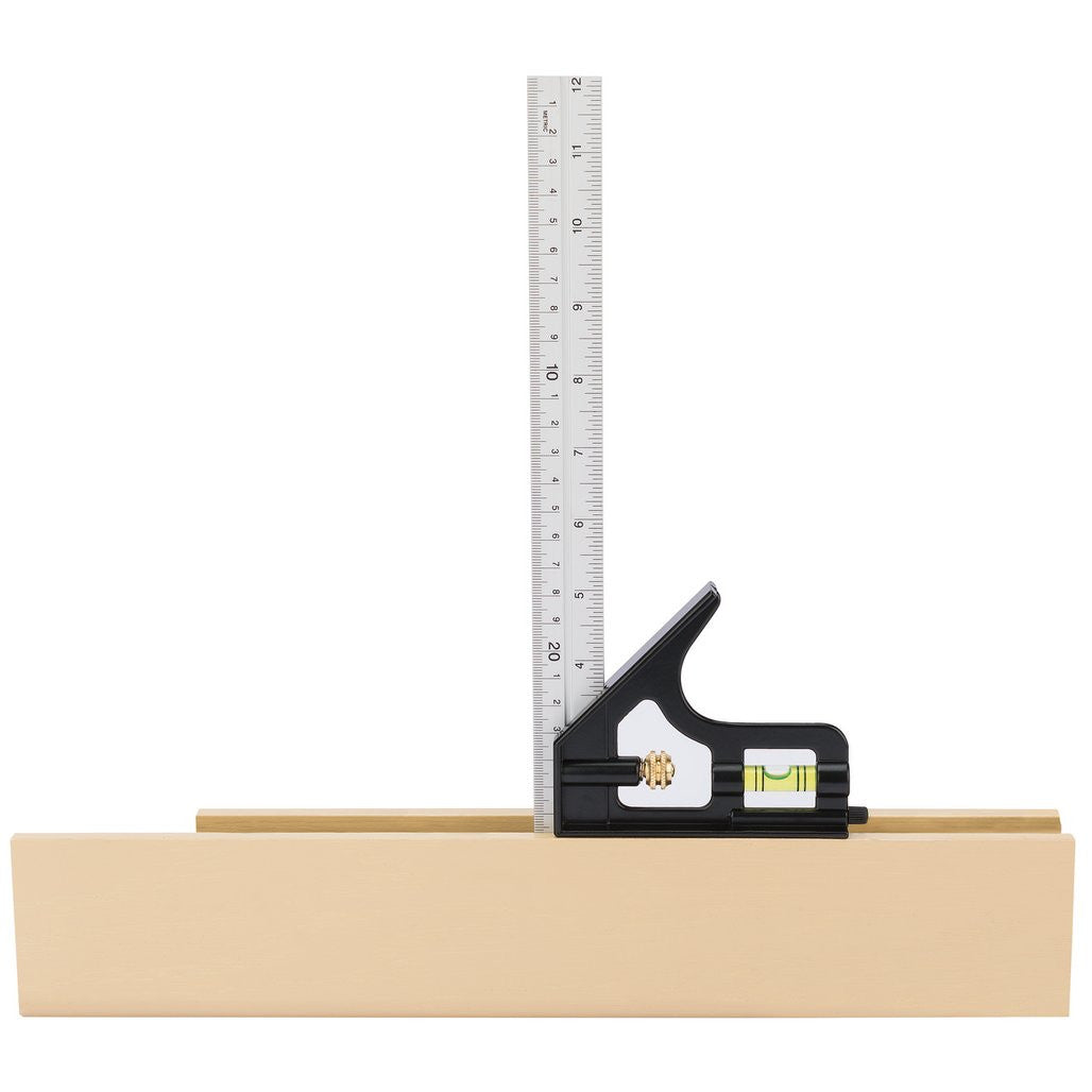 Draper Combination Square with Centre Head and Protractor, 300mm  34704