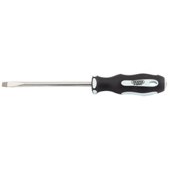 Draper Expert Plain Slot Soft Grip Screwdriver, 8 x 150mm  34979