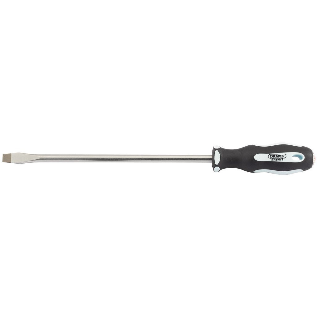 Draper Expert Plain Slot Soft Grip Screwdriver, 10 x 250mm  34981