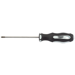Draper Expert Cross Slot Soft Grip Screwdriver, No.0 x 75mm  34982
