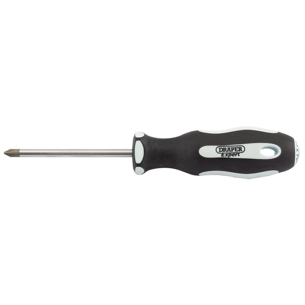 Draper Expert Cross Slot Soft Grip Screwdriver, No.1 x 75mm  34990