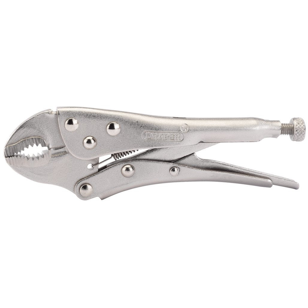 Draper Curved Jaw Self Grip Pliers, 140mm  35367