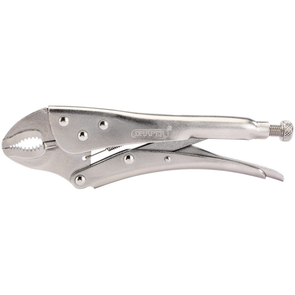 Draper Curved Jaw Self Grip Pliers, 220mm  35369