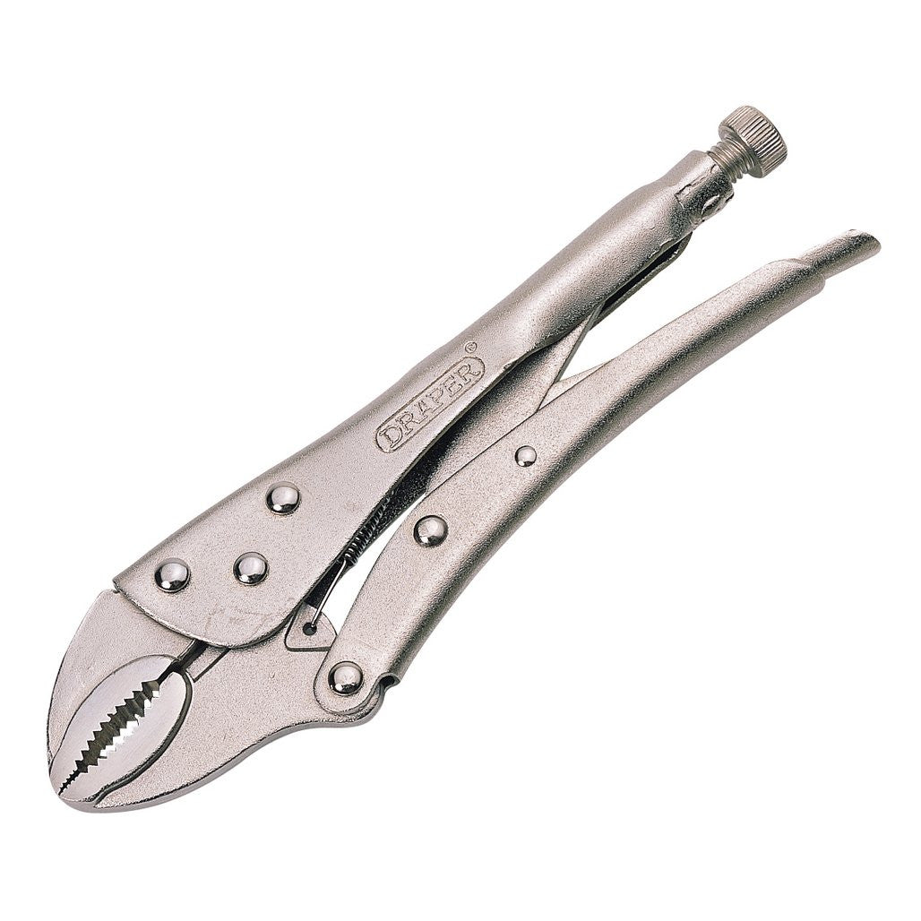 Draper Curved Jaw Self Grip Pliers, 220mm  35369