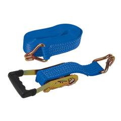 Silverline Rubber-Handled Ratchet Tie Down Strap J-Hook 356874