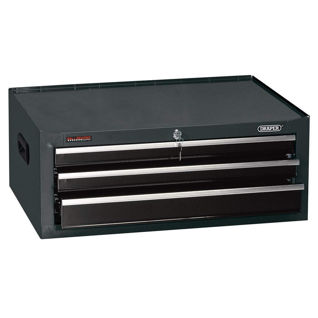 Draper Intermediate Tool Chest, 3 Drawer, 26", Black 35740