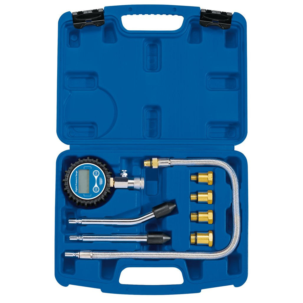 Draper Expert Digital Petrol Compression Test Kit (8 Piece) 35885