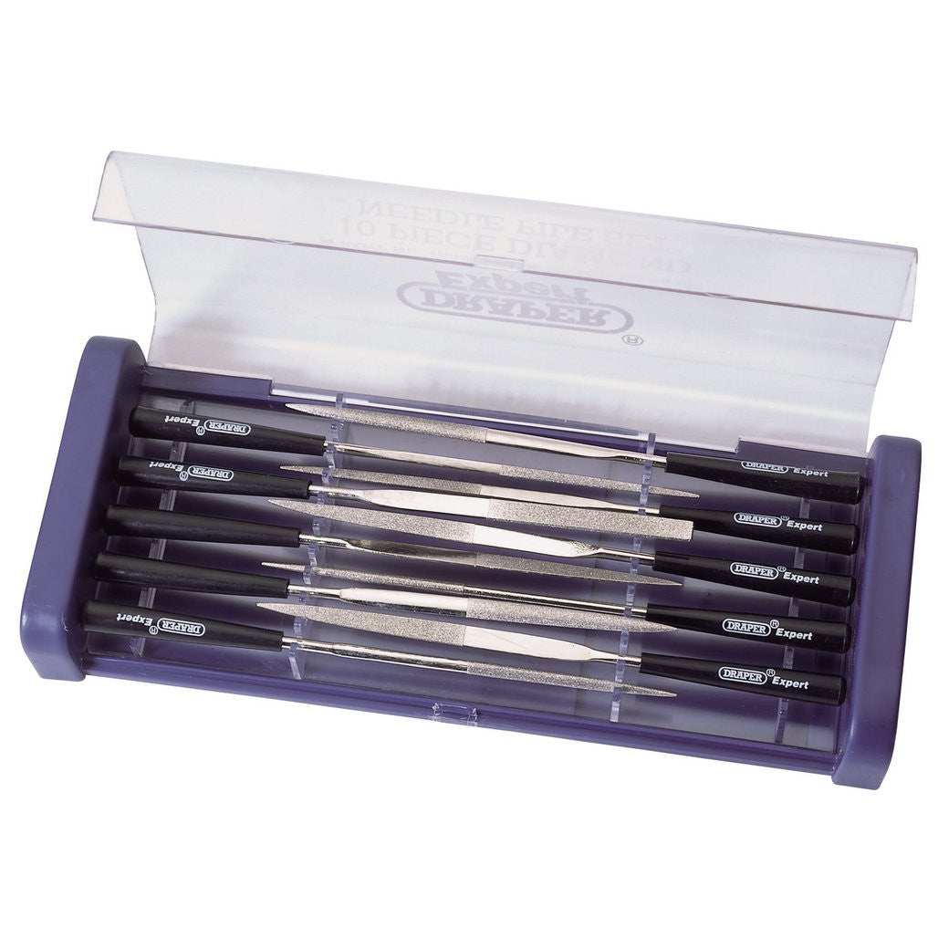 Draper Expert Diamond Needle File Set, 140mm (10 Piece)  36326