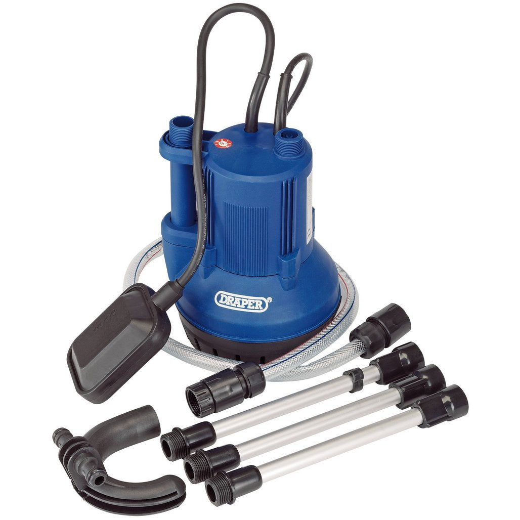 Draper Submersible Clean Water Butt Pump with Float Switch, 40L/min, 350W  36327