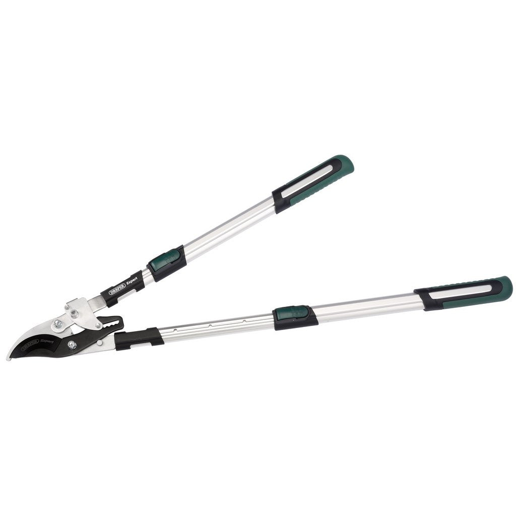 Draper Expert Telescopic Soft Grip Bypass Ratchet Action Loppers with Aluminium Handles  36819