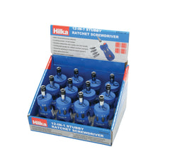 Hilka 12 in 1 Stubby Ratchet Screwdriver 12pce 37012112