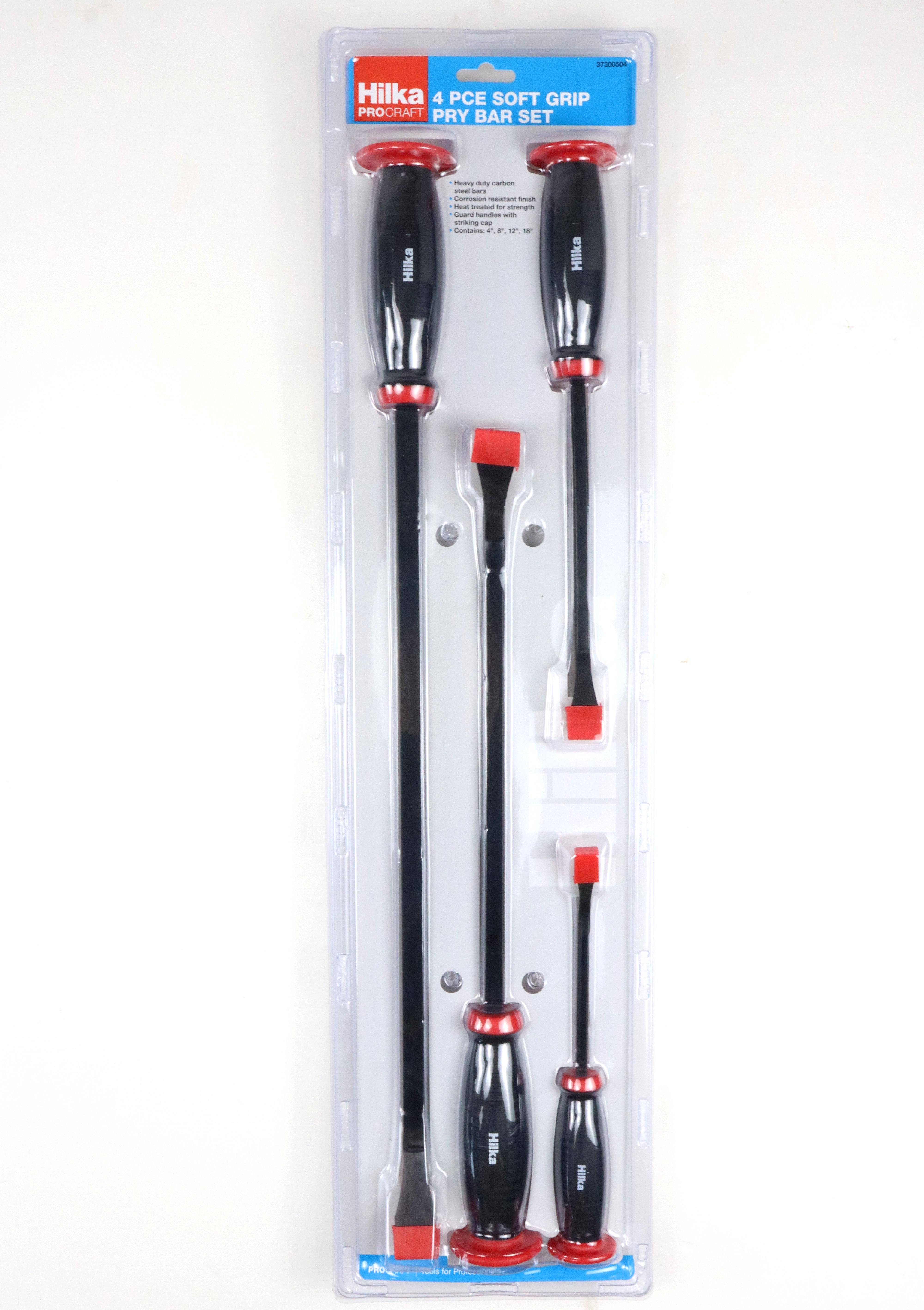 Hilka 4 pce Soft Grip Pry Bar Set 37300504