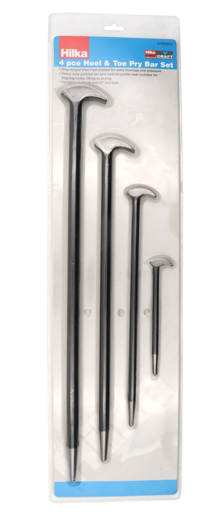 Hilka 4 pce Pry Bar Set Heel and Toe 37401004