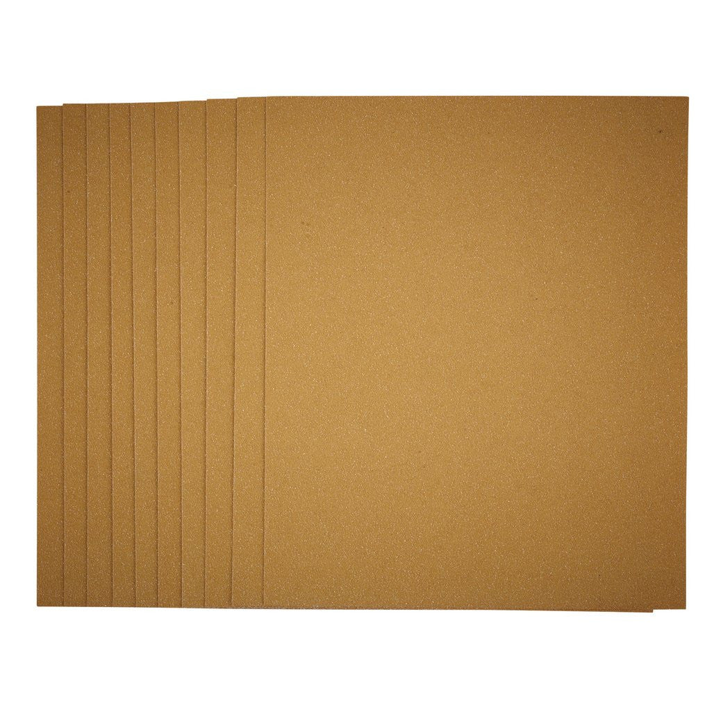 Draper General Purpose Sanding Sheets, 230 x 280mm, 60 Grit (Pack of 10)  37778