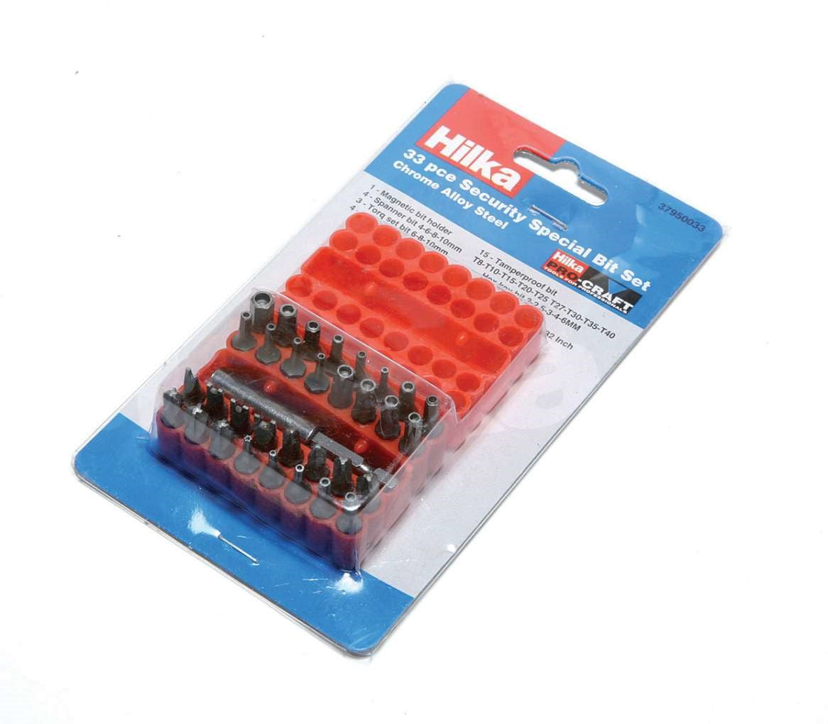 Hilka 33 pce Security Bit Set 37950033