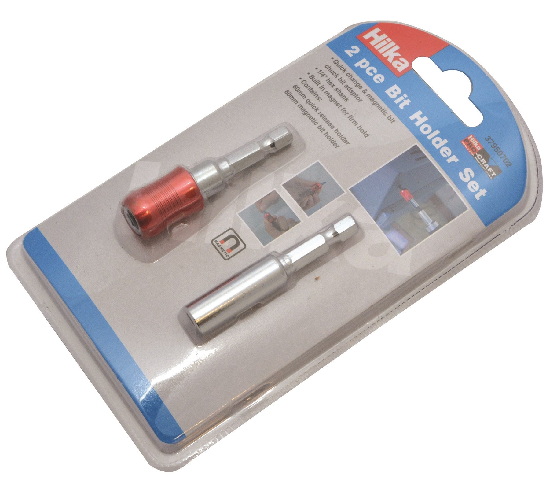 Hilka 2 pce Bit Holder Set 37950702