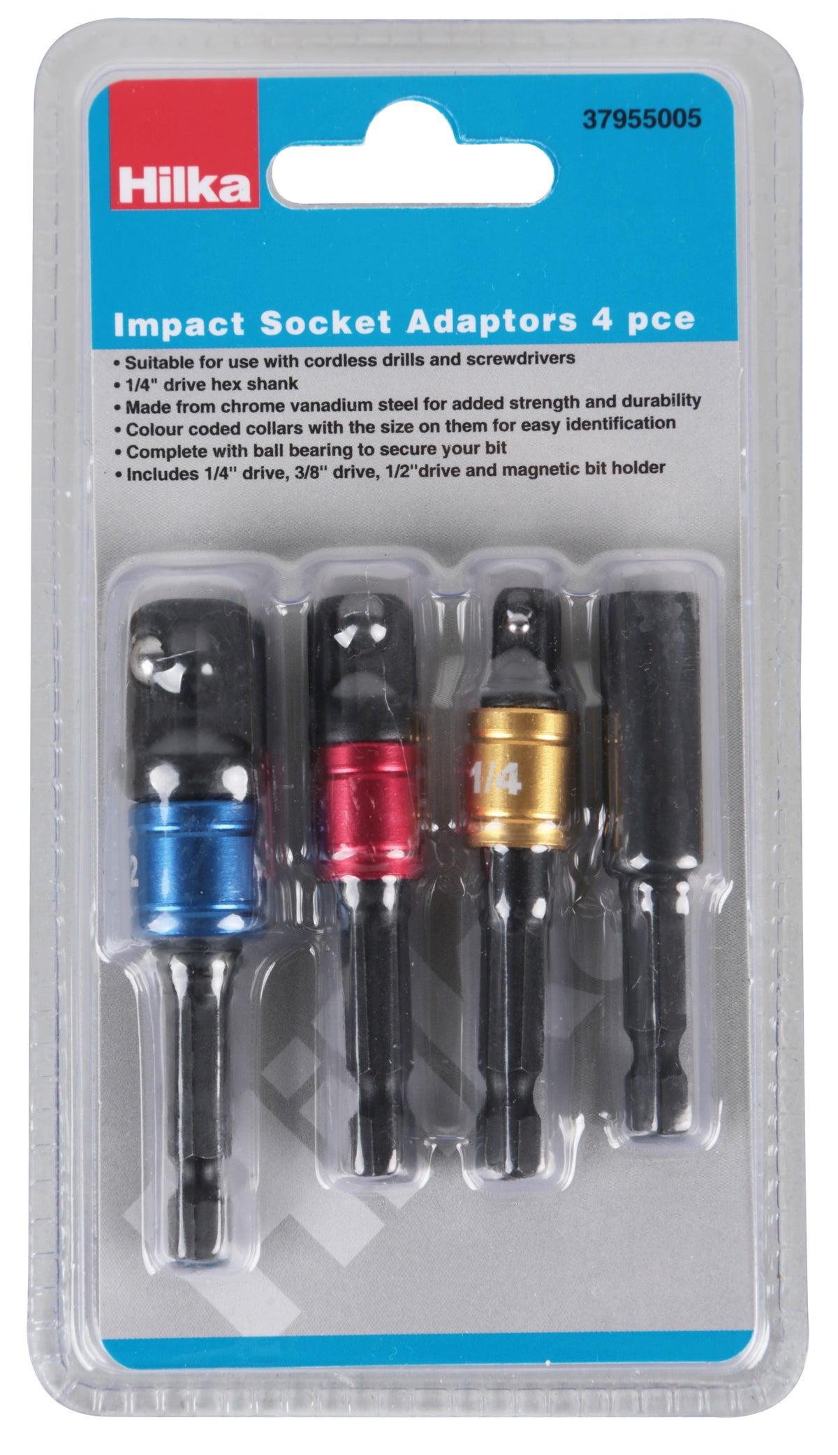 Hilka 4 pce Impact Socket Adaptors 37955005