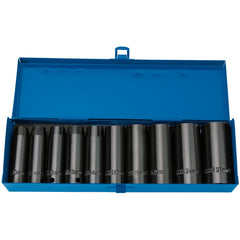 Draper Expert HI-TORQ® Metric Deep Impact Socket Set, 1/2" Sq. Dr. (10 Piece)  38369