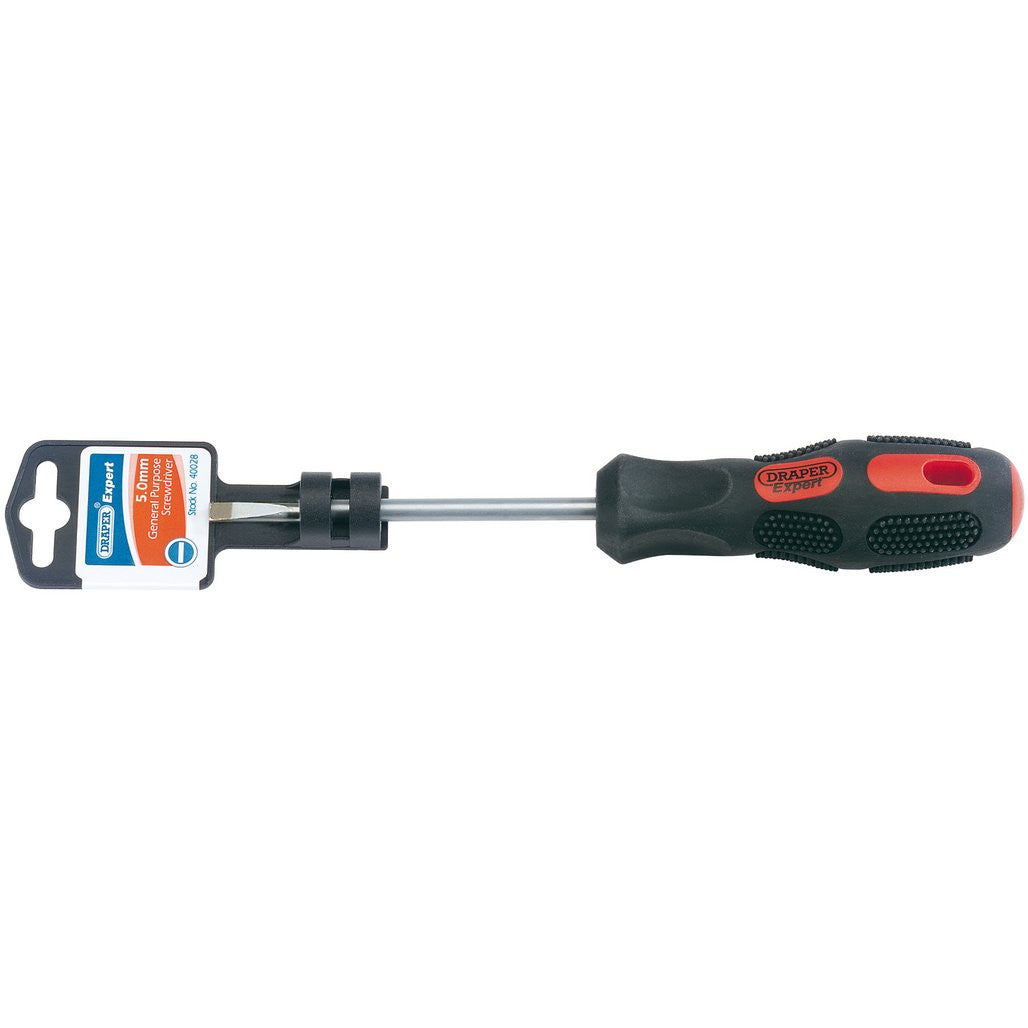 Draper Expert Plain Slot Parallel Tip Screwdriver, 5 x 100mm  40028