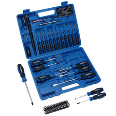 Draper Screwdriver, Socket and Bit Set, Blue (70 Piece)  40850