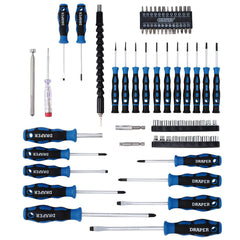 Draper Screwdriver, Socket and Bit Set, Blue (70 Piece)  40850