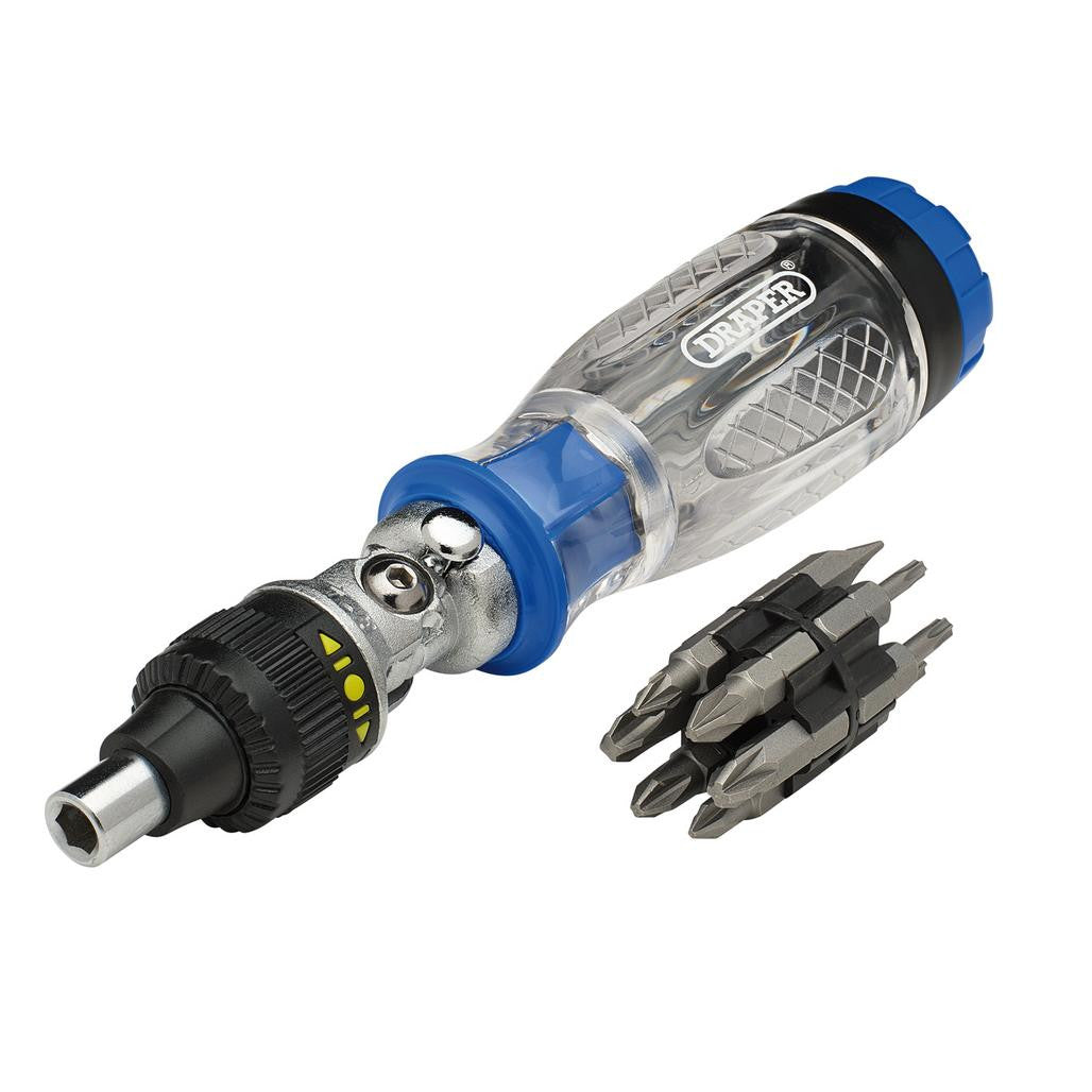 Draper Ratcheting Screwdriver and Bit Set (14 Piece)  40855