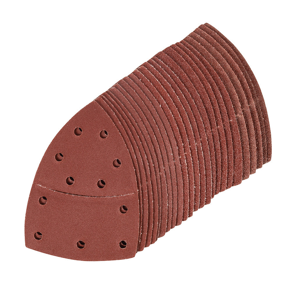 Silverline Hook & Loop Multi-Sander Sheets 102 x 62mm, 93mm 25pk 427816