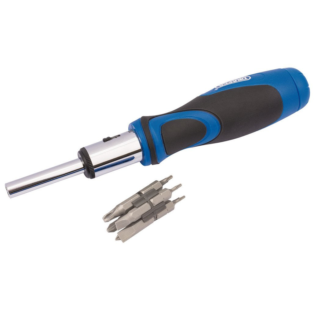 Draper Ratchet Screwdriver and Bit Set (13 Piece)  43640