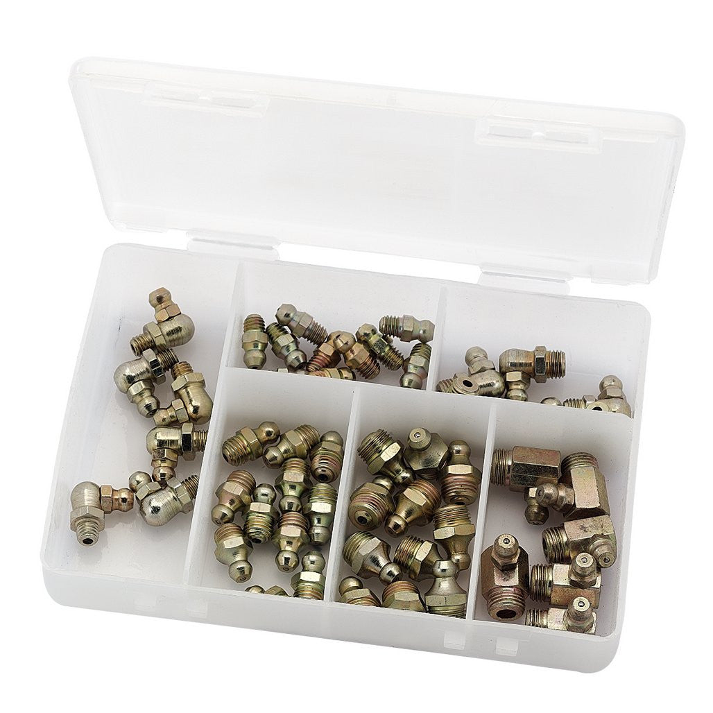 Draper 50 Assorted BSPT Grease Nipples 43961