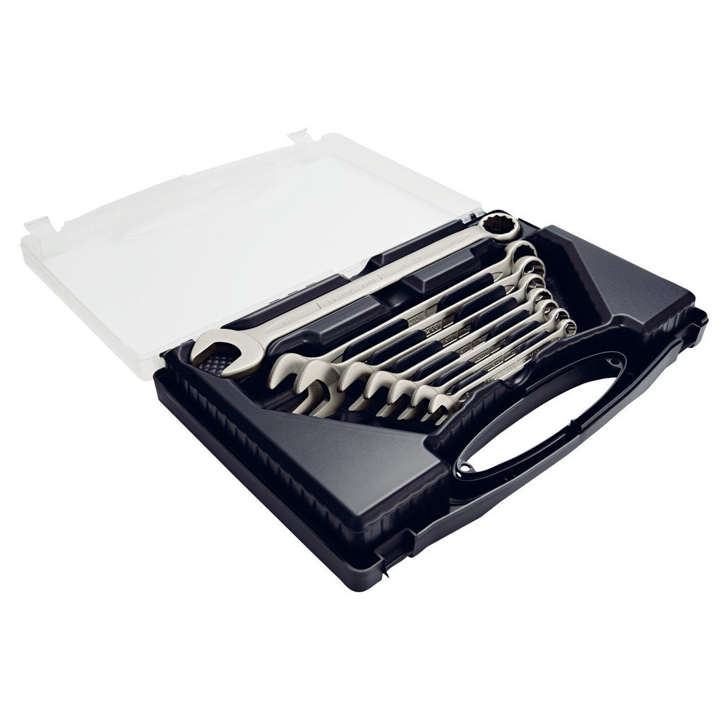 Draper Long Metric Stainless Steel Combination Spanner Set (8 Piece)  44019