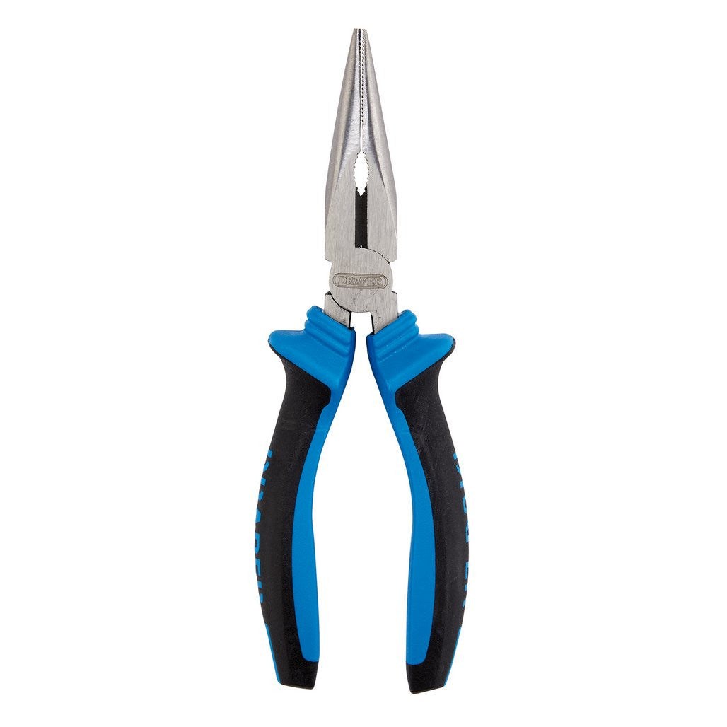Draper Soft Grip Long Nose Pliers, 160mm  44141
